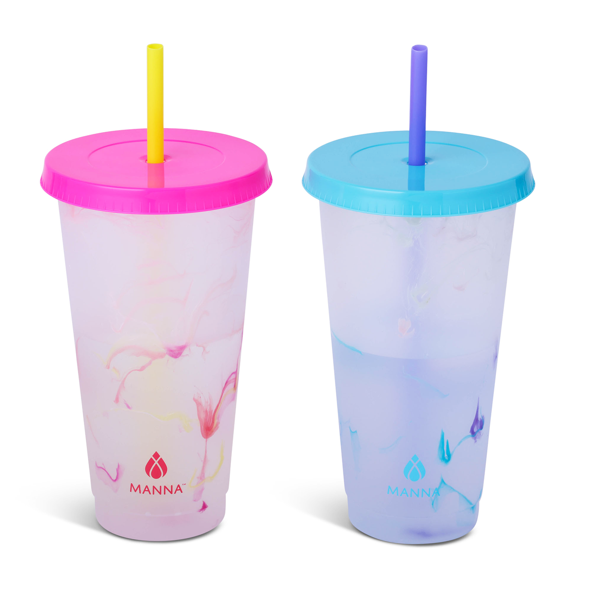 24-Piece Marble Color-Changing Cup Set